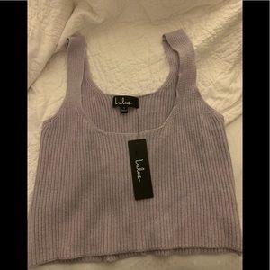 Lulus Cropped Knit Style Tank